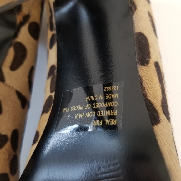 NWOT Steven Madden Leopard Calf Hair Pumps - Picture 11 of 11